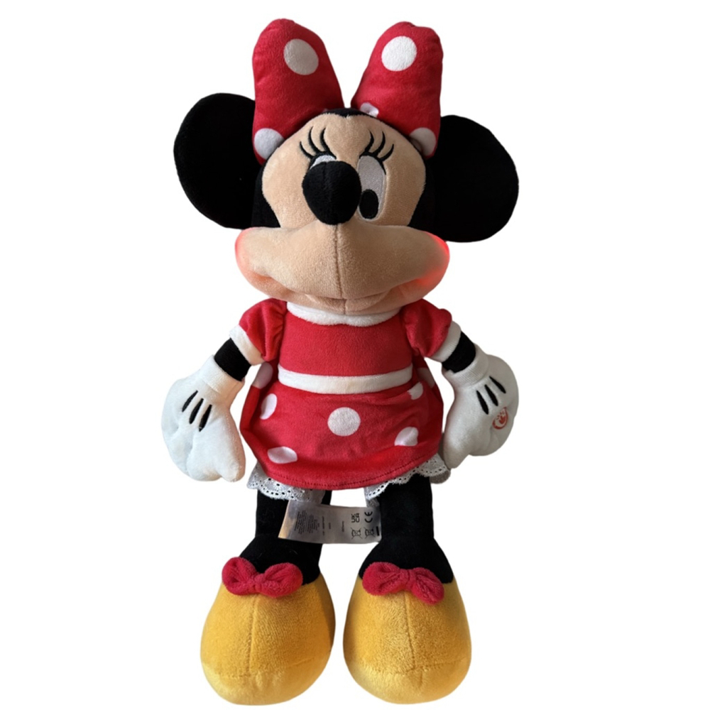 NWT MINNIE MOUSE PLUSH LIGHT UP CHEEKS DISNEY AT PRIMARK SOFT TOY